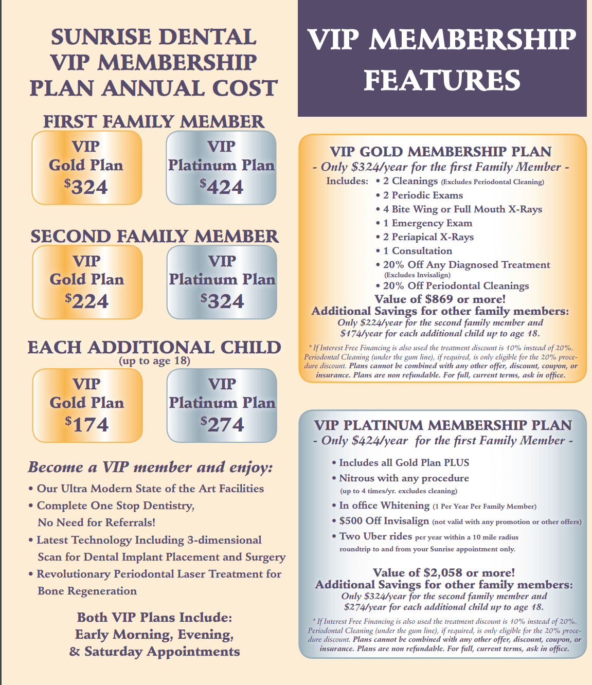 Sunrise current specials page update Sunrise current specials page update